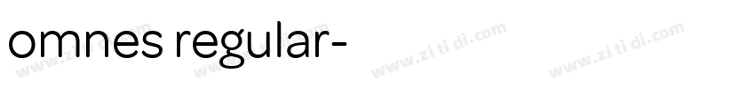 omnes regular字体转换